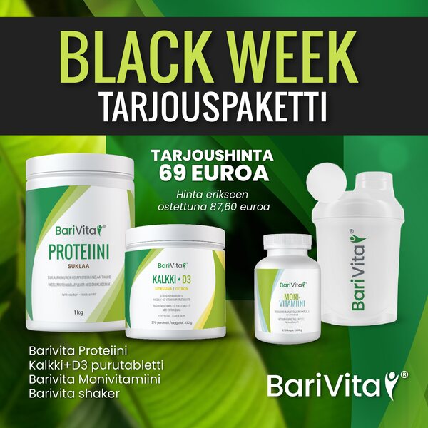 Barivita Black week tarjouspaketti